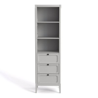 Стеллаж С 2 полками и 3 ящиками Eugnie единый размер серый LA REDOUTE INTERIEURS  фото, kupilegko.ru